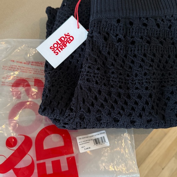 Never Worn - Solid & Striped Logan Crochet Pant - black size S - Picture 3 of 6
